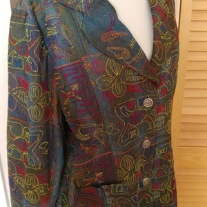 Parsley & Sage Denim Embroidered Jacket Size L